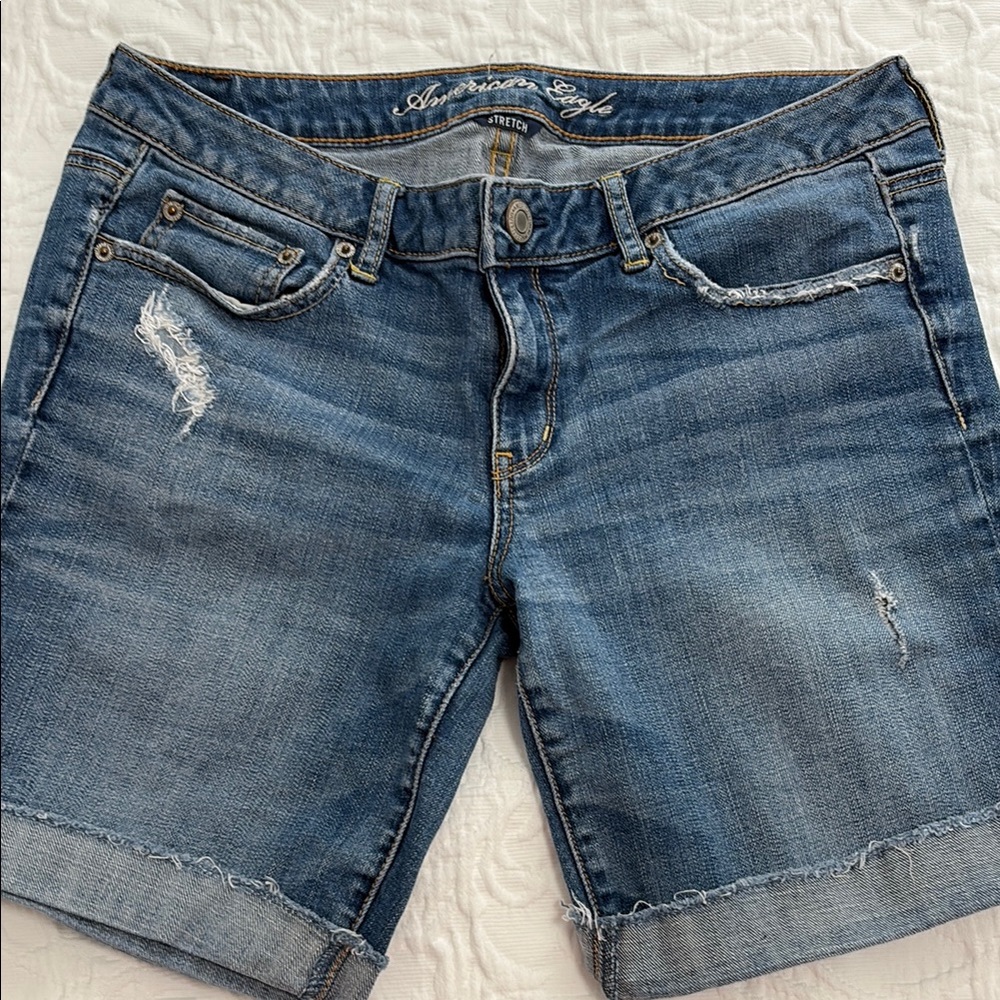 American Eagle Outfitters Women's Blue Denim Shorts